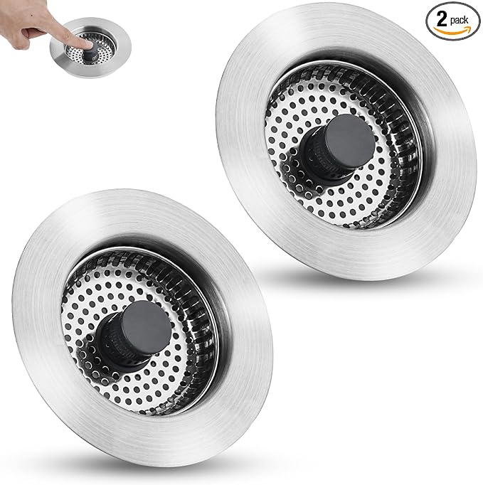 Hygie Rinse All Metal Sink Drain Strainer by Greatcomfortathome
