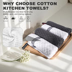 4 Pack 100% Cotton Wash Cloth, 12x12 Inch Highly Absorbent and Soft Feel - Image 6