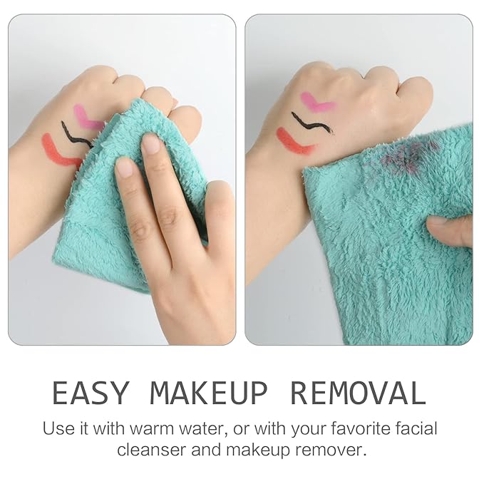 SINLAND Absorbent Coral Velvet Washcloth Ultra Soft Microfiber Face Towels 12 x - Image 5