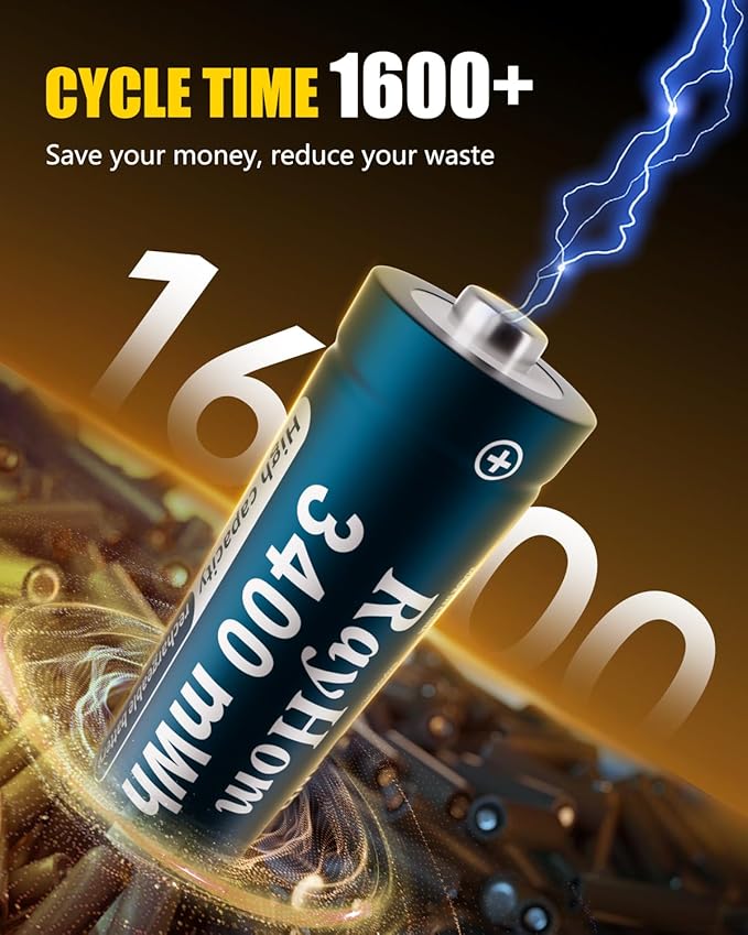 8Pack Rechargeable Lithium Batteries - Image 3