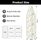Floral Ironing Board Cover, Standard Size Cotton Iron Board Covers - Image 3