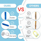 50PCS Colored Wooden Clothespins, 2.9inch 10 Color Clothes Pins - Image 2