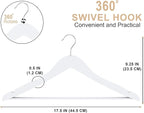 Utopia Home Premium Wooden Hangers 30 Pack - Image 2