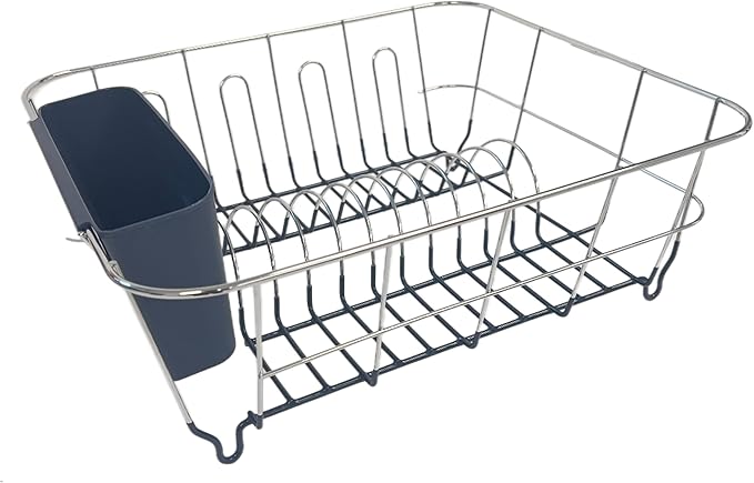 Dish Drying Rack & Cutlery Holder 2 Piece Set by SweetHomeCollection