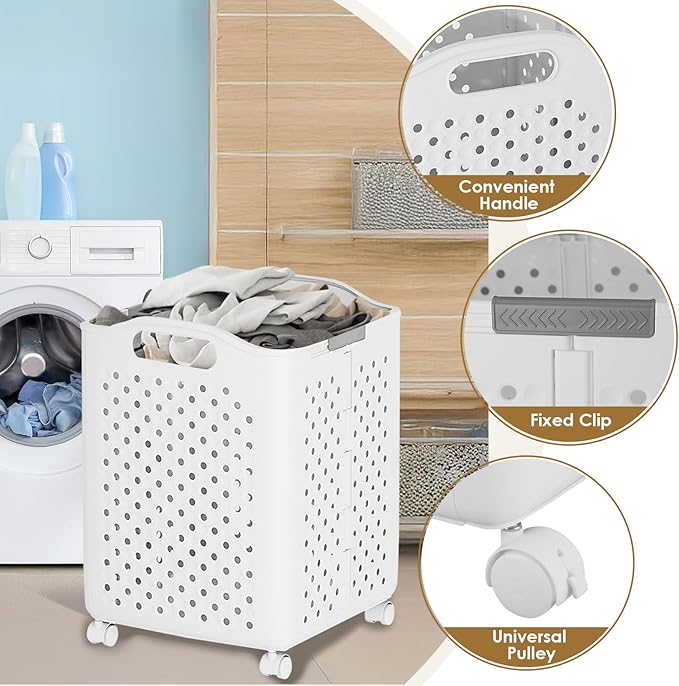 57L Collapsible Laundry Basket - Image 8