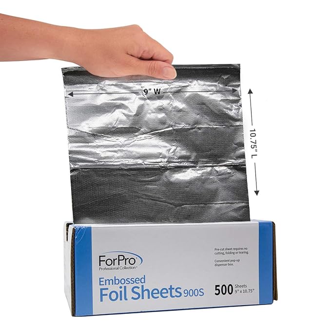 ForPro Professional Collection Embossed Foil Sheets 900S, Aluminum Foil - Image 3
