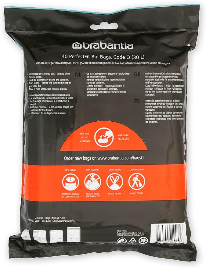 Brabantia PerfectFit Trash Bags Thick Plastic Trash Can Liners - Image 2