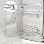 16-Pack Shower Caddy Adhesive Replacement, Transparent Adhesive Hooks Stickers - Image 4