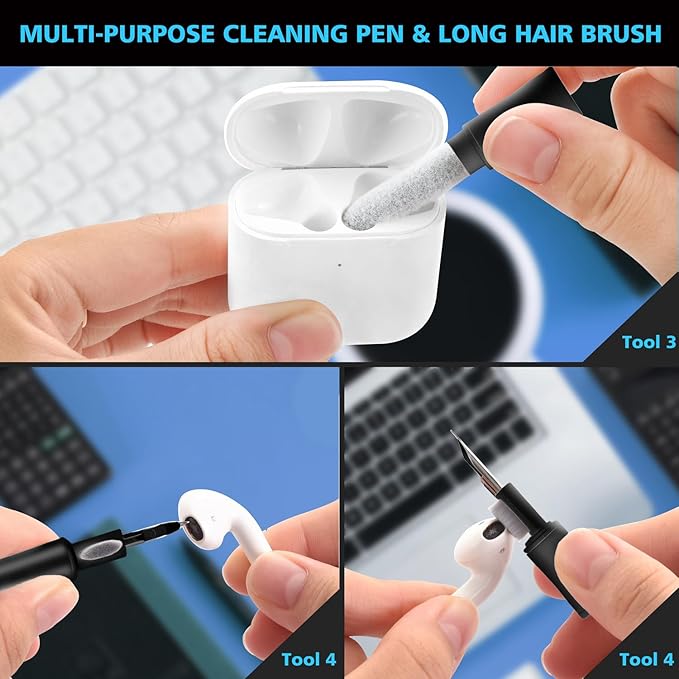 Cleaner Kit for AirPod, Cell Phone Cleaning Repair & Recovery iPhone and iPad - Image 4
