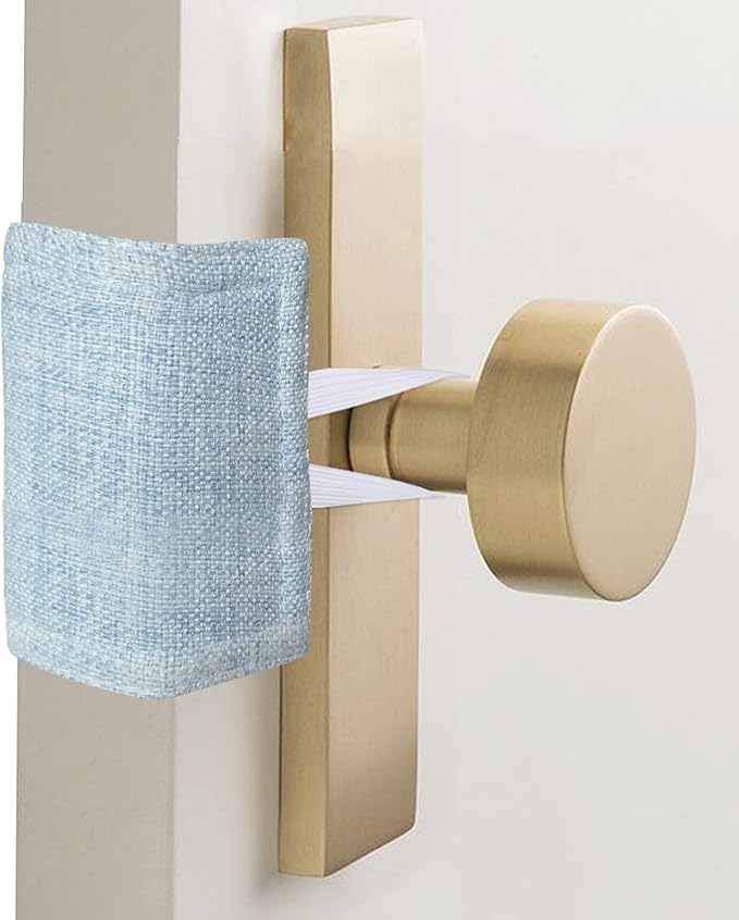 Door Latch Covers for Newborn Door Silencer, Quiet Door Closer Fit for Light - Image 5