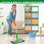 Reusable Microfiber Mop Pads Washable Wet Pads Compatible - Image 6