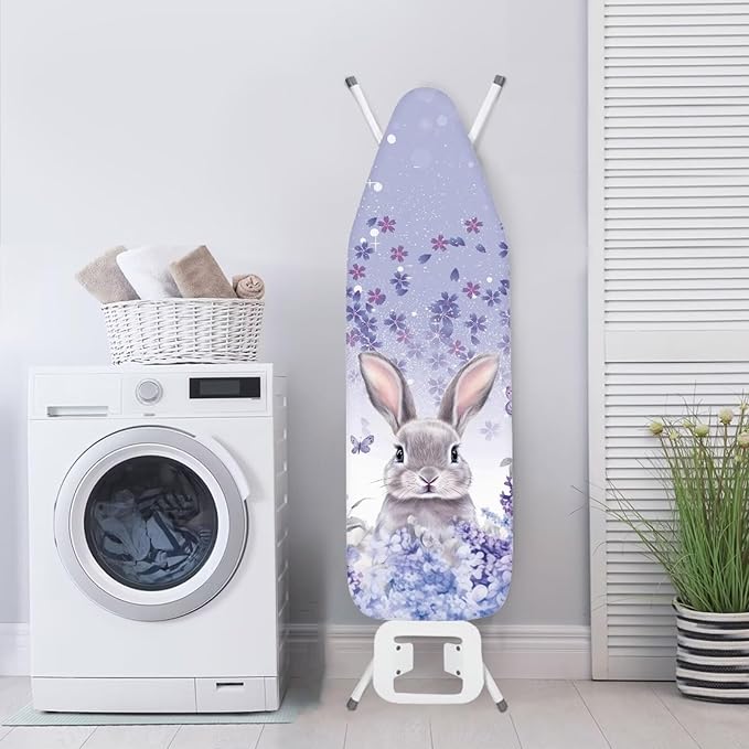 Sprowallow Rabbit Lavender Ironing Board Cover Standard Size Silicone Coated - Image 3