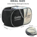 Seefoo Dual Compartment Laundry Hamper - Image 6