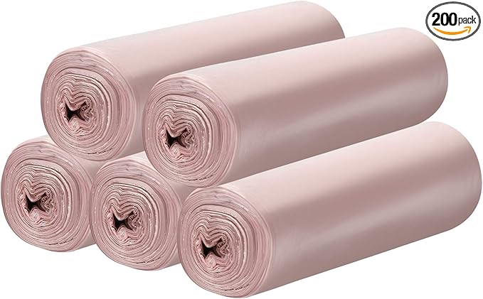 5 Rolls Small Trash Garbage Bags, 4 Gallon Strong Thin Material Disposable by Yourlifelittleassistant