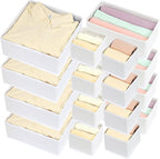 16 Pack Drawer Organizer Clothes, Foldable Fabric Dresser Organizer Closet - Image 6