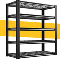 REIBII Garage Shelving 3200LBS, 5-Tier Storage Shelves, Adjustable Industrial Metal Shelving Unit for Garage, Basement, Pantry, Warehouse,Commercial, 36" W x 16" D x 72" H by REIBII