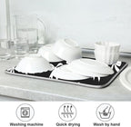 Black Bow Dish Drying Mat for Kitchen Countertop 16x18 Bowknot Coquette - Image 7