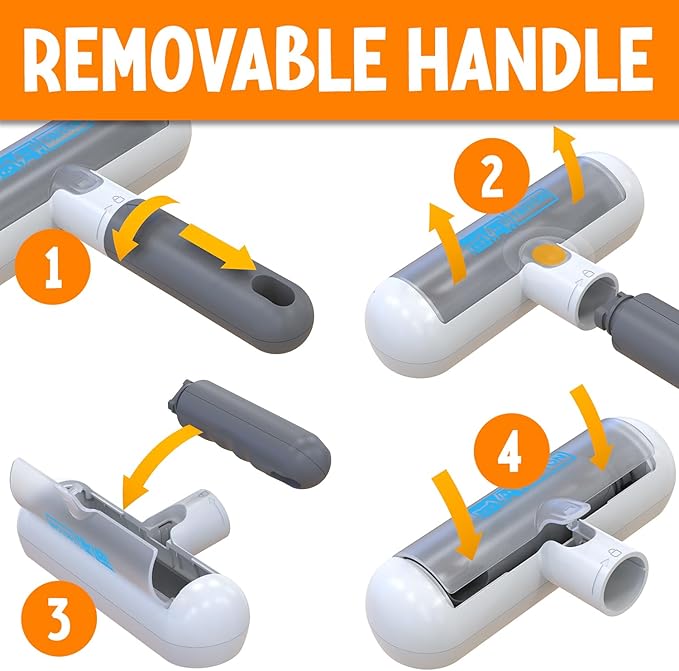 Triton Travel Pet Hair Removal Tool w/Fur Trapping Compartment and Detachable - Image 4