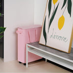 Slim Laundry Hamper with Lid and Wheels, Small Rolling Laundry Basket with - Image 7