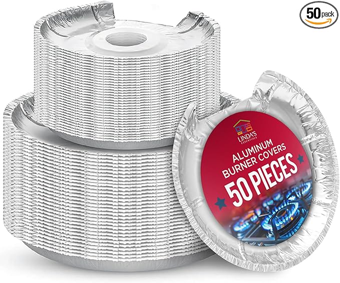 Heavy-Duty Aluminum Electric Stove Burner Covers by LindasEssentials