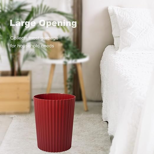 JiatuA Small Trash Can Plastic Wastebasket Round Garbage Container Bin - Image 4