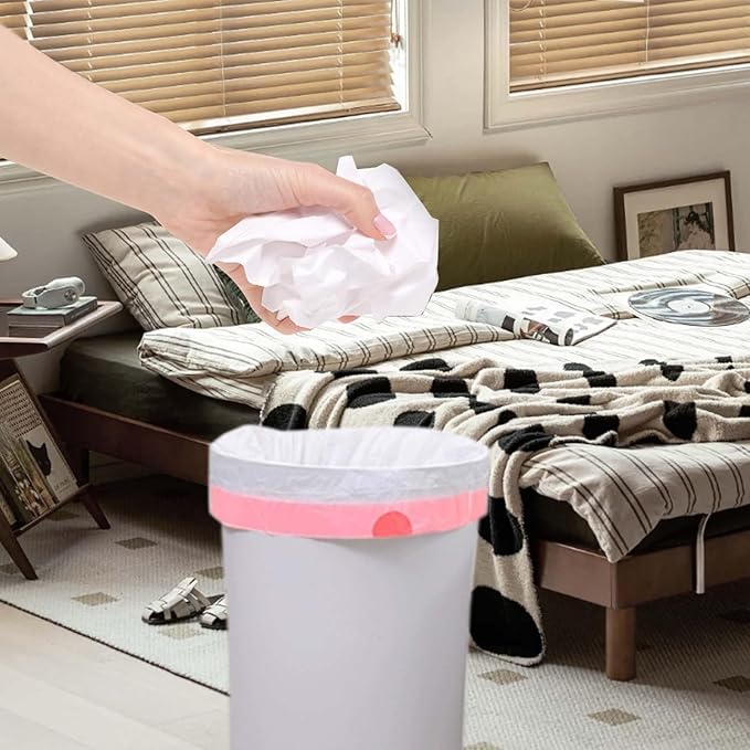 8 Gallon Trash Bags, Drawstring Garbage Bags, 1.32Mil Thickness, 55 * 70cm - Image 5