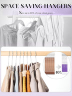 HOUSE DAY Plastic Hangers 100 Pack, Heavy Duty Coat Hanger - Image 6