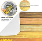 Super Absorbent Dish Drying Mat, Microfiber Fast-Drying Dish Mat, Kitchen Dish - Image 2