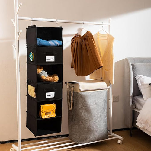 2 Pack 6 Shelves Hanging Closet Organizer - Image 2