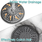 Shower Drain Hair Catcher, 5.5in Shower Hair Catcher Large Premium Silicone - Image 6