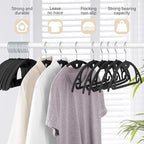 IEOKE Velvet Hangers 30 Pack: Felt Clothes Hangers Heavy Duty Shirt Sweater - Image 3
