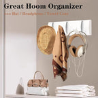 Folding Coat Hooks, Wall Mounted Coat Rack - Image 2
