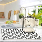 Super Absorbent Dish Drying Mat, Microfiber Fast-Drying Dish Mat, Kitchen Dish - Image 5
