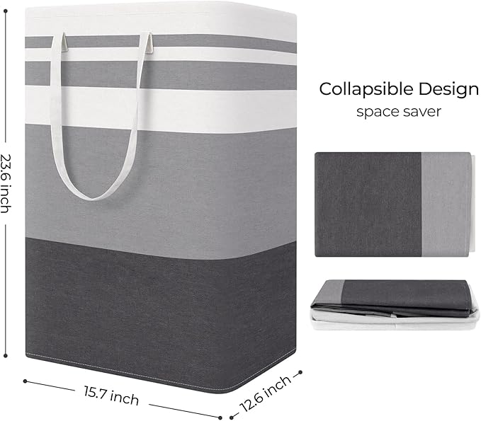 StorageRight Large Collapsible Laundry Basket Hamper - Image 2