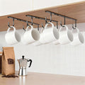 3pcs Under Cabinet Mug Hooks, Adhesive/Screw 2 Ways Install Mug Holder by DEPAOTLUX