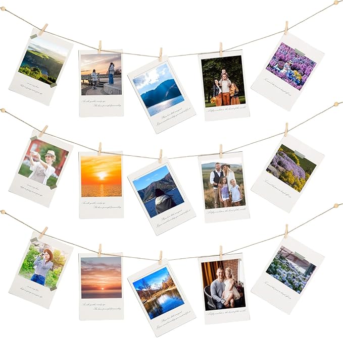 100 Pcs Wooden Clothespins for Photo Hanging Display, Mini Clothes Pins by Unknown