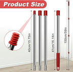 4 Section Spin Mop Replacement Handle - Image 2