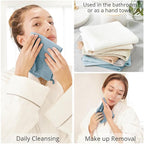 Konssy 7-Pack Ultra Soft Muslin Cotton Face Wash Cloths, Reusable Absorbent - Image 3