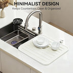 Silicone Dish Drying Mat for Kitchen Counter, Upgraded Extra Thick 1.1” - Image 7