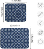 Super Absorbent Dish Drying Mat Microfiber Fast-Drying Dish Mat 16" x 18" - Image 3