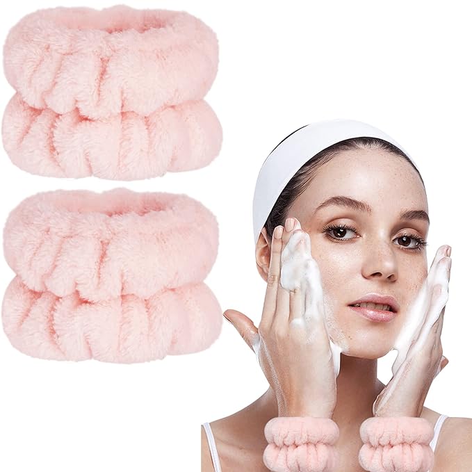 2pcs Wrist Bands for Washing Face, Microfiber Face Washing Wristbands, Arm by Taocar