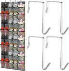 Windyun 40 Over The Door Shoe Organizer, Large Mesh Pocket Hanging Shoe Rack - Image 7
