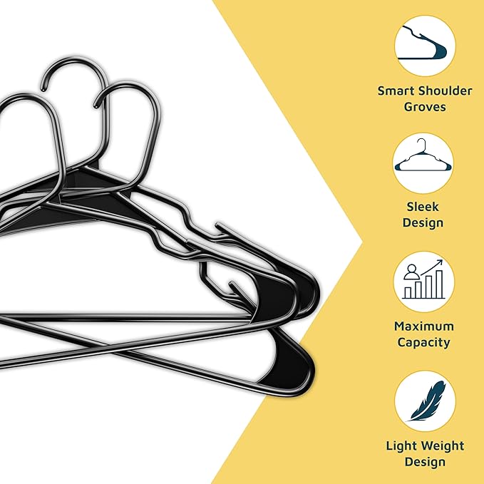 Lifemaster Plastic Clothes Hanger Set - Image 4