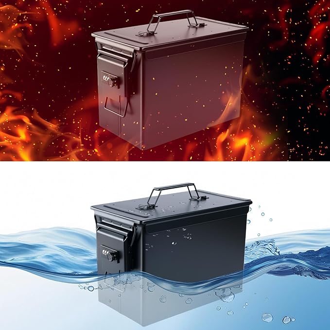 Ammo Can&Ammo Box, Fireproof & Waterproof Metal Storage Box - Image 5
