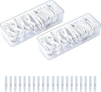 2 Pack Cable Cord Storage Box, Plastic Desk Drawer Organizer Case by GOXITAX