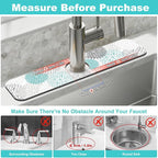 Findosom 2PCS 16" x 24" Dish Drying Mat & 24" x 5.5" Sink Splash Guard - Image 3