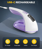 Rechargeable Fabric Shaver and Lint Remover, 3-Speed Adjustable Sweater Shaver - Image 6