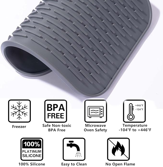 Dish Mat Silicone Dish Drying Mats Works - Image 3