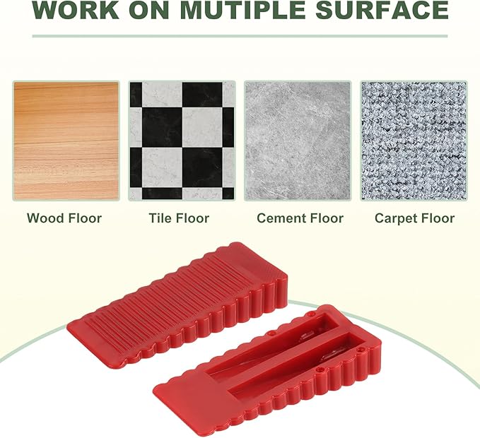 uxcell 2 Pcs Door Stoppers for Bottom of Door, 15mm/0.59 Inch Door Stops - Image 4