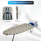 Metal Mesh Panel Tabletop Ironing Board | Foldable Iron Board | Heavy Duty - Image 8